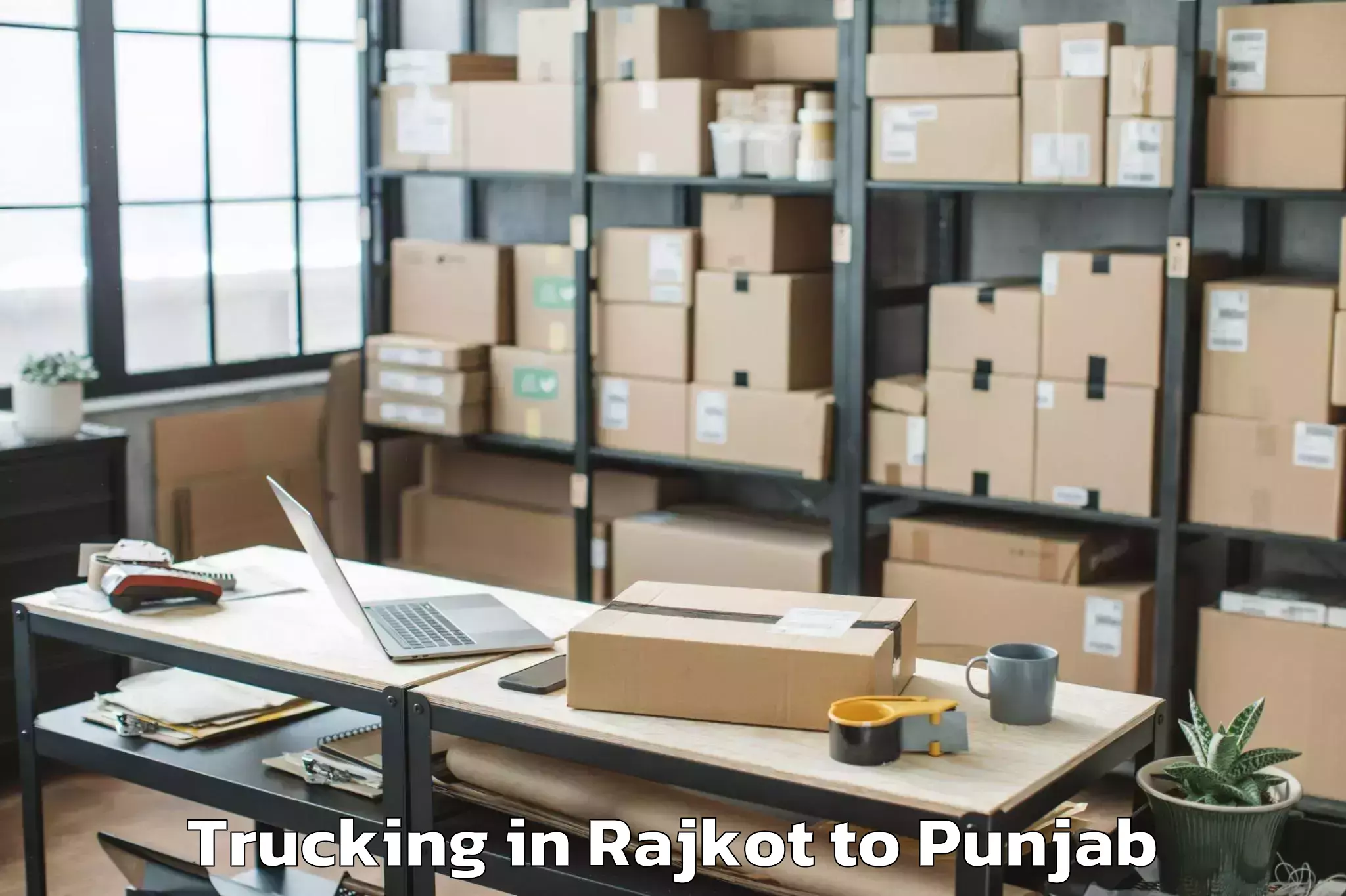 Book Rajkot to Mukerian Trucking